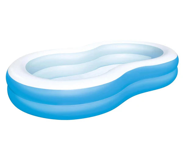 BESTWAY Family Vinyl Paddling Pool For Kids 8ft 7in x 5ft 2in x 1ft 6in