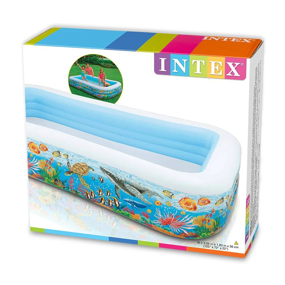 INTEX Seashore Paradise Swimming Pool For Children 8ft 7in x 5ft 3in x 1ft 6in