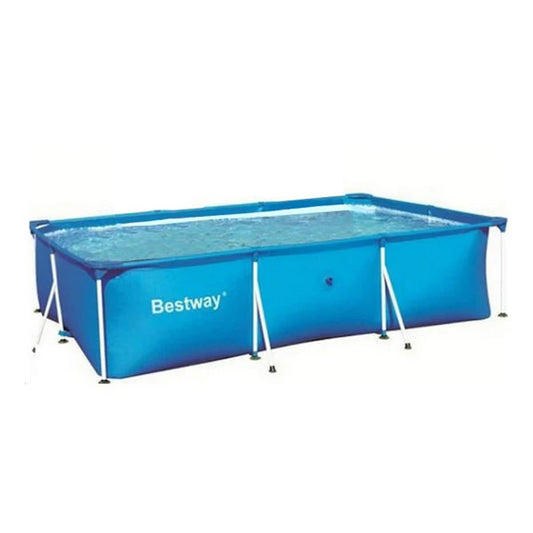 BESTWAY Steel Pro Rectangular Shaped Swimming Pool For Family 8ft 6in x 5ft 7in x 2ft