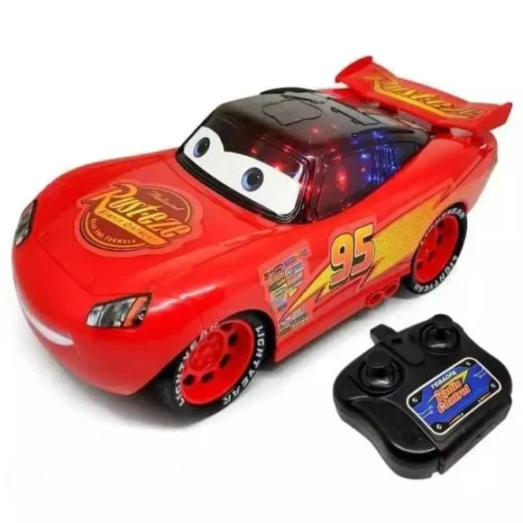 RC Lightning McQueen Themed Car With Rechargeable Batteries