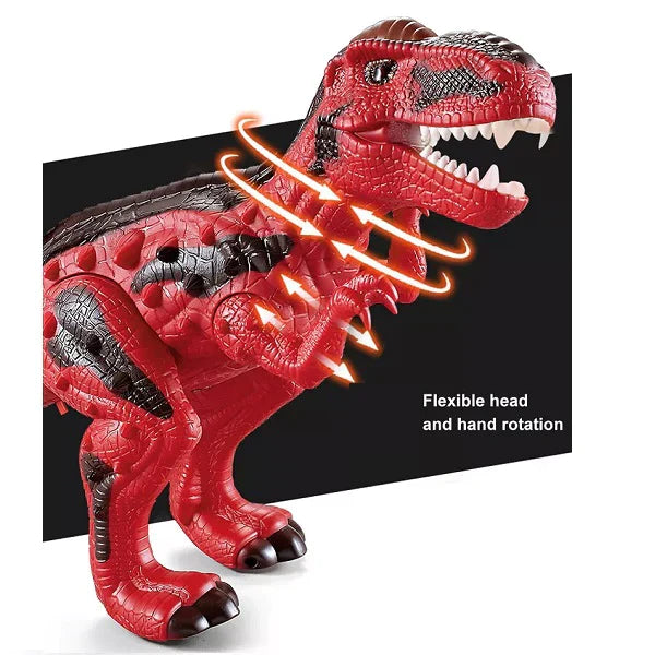 Remote Control Dino | RC Electric T-Rex Dinosaur | Water Spray Red Dinosaur