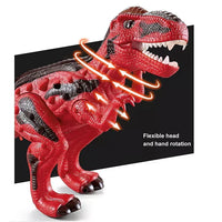 Remote Control Dino | RC Electric T-Rex Dinosaur | Water Spray Red Dinosaur