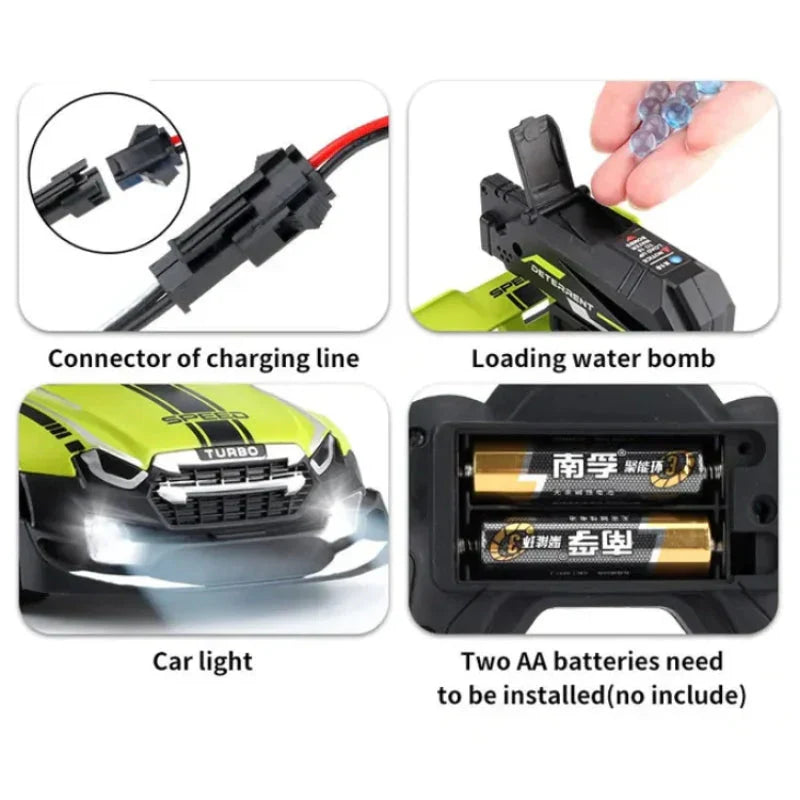 Speed Stunt Spray Car | Speed X Remote Control Car | Smoke Spray & Bullet Shooting Car