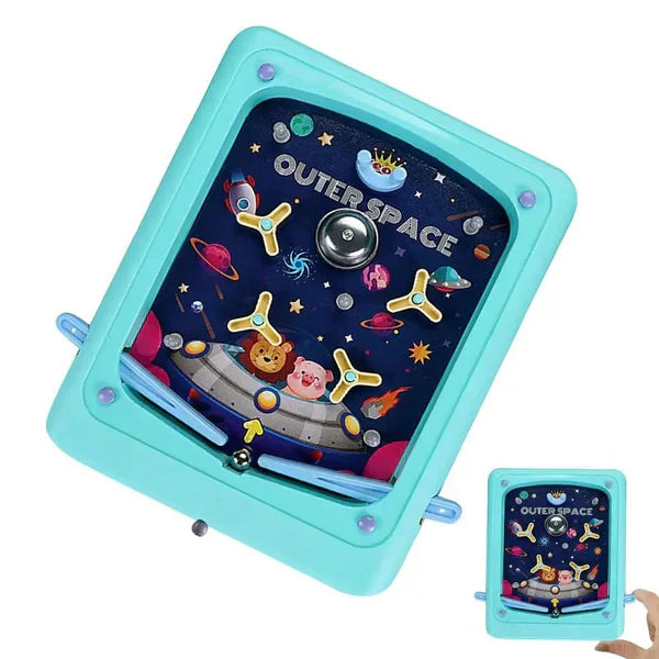Toy with space-themed design on a white background