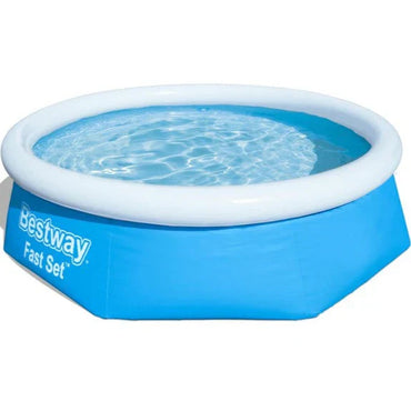 Inflatable pool with water, branded as Bestway on a white background