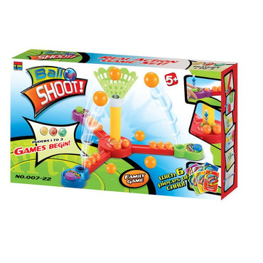 Box of 'Ball Shoot!' toy game with colorful design and text.