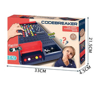 Box of a Codebreaker game with dimensions displayed