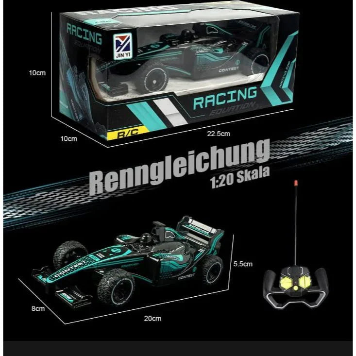F1 Remote Control Car | Racing Equation 1-20 Scale Tail Spray RC Car With Cool Special Effect