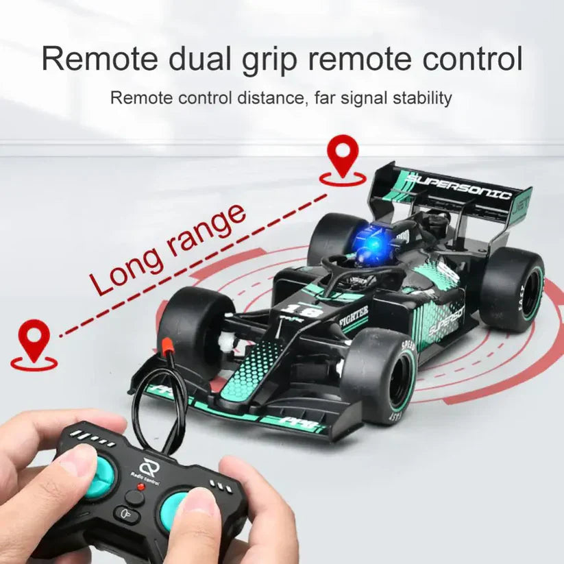F1 Remote Control Car | Racing Equation 1-20 Scale Tail Spray RC Car With Cool Special Effect