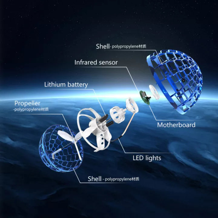 Colorful water gun with a clear bottle attachment on a white background