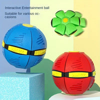 Three colorful interactive entertainment balls on a multicolored background