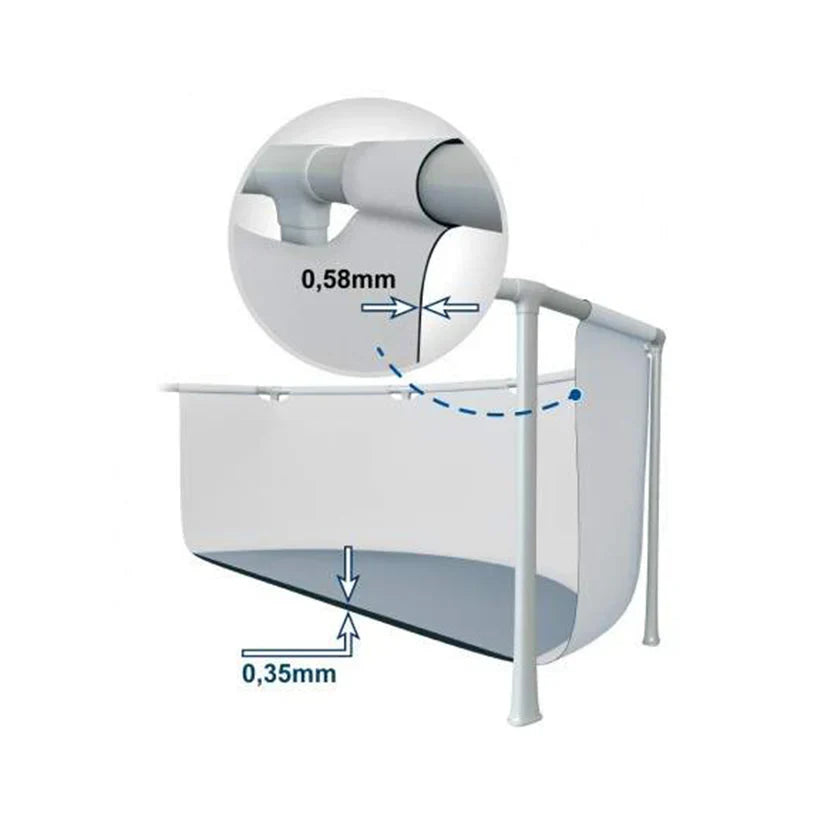Measurement tool showing dimensions on a white background