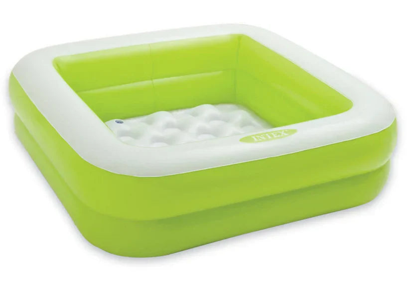 Children's inflatable pool with ocean-themed design on a white background
