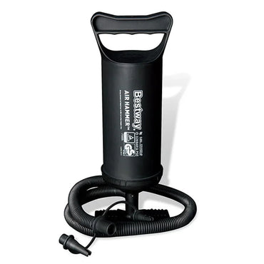 Black air pump with hose on a white background, featuring the Bestway brand.