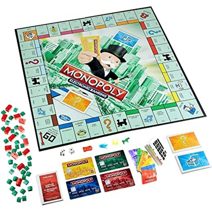 Board game with colorful buttons and a child looking puzzled, text 'Break The Code!!'.