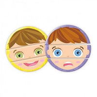 Toy track set with cars on a white background