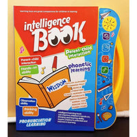 Children's educational book with colorful cover on a yellow background