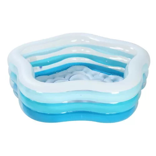 INTEX Pentagonal Summer Color Family Pool 6ft 1in x 5ft 11in x 1ft 9in