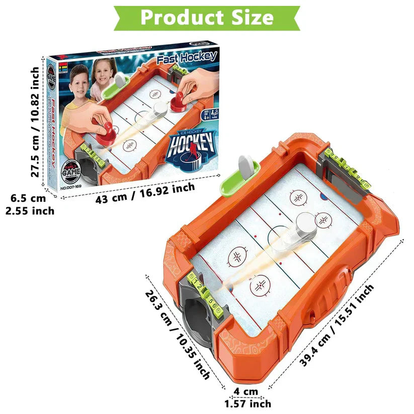 Compact Tabletop Ice Hockey Board Game