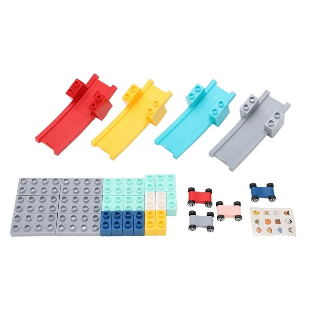 Multifunctional Glider Car Racing Track Building Blocks | 30 Pcs Puzzle Toy