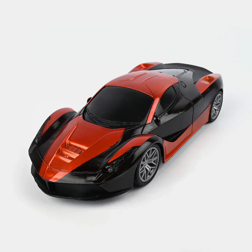 RC Bugatti Themed Fast Car With Rechargeable Batteries & Lightning Effect