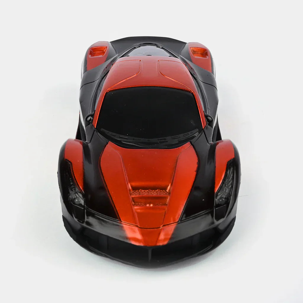 RC Bugatti Themed Fast Car With Rechargeable Batteries & Lightning Effect
