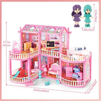 Castle Dream Home DIY | 150 Pcs Doll House For Girls