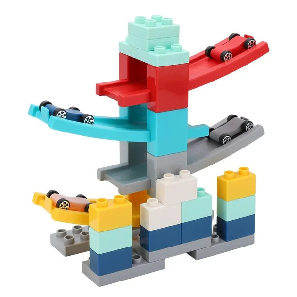 Multifunctional Glider Car Racing Track Building Blocks | 30 Pcs Puzzle Toy